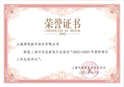 標(biāo)準(zhǔn)化工作先進(jìn)單位2022-2023年度